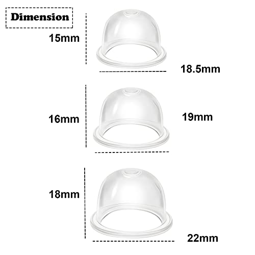 Podoy 0057003 Primer Bulb for Compatible with Poulan Crafstman Weedeater Chainsaw 530071835 530 071835 Compatible with Walbro Stens Ryobi 188-512-1 Wyj-86 791-683974 B 683974 615-764