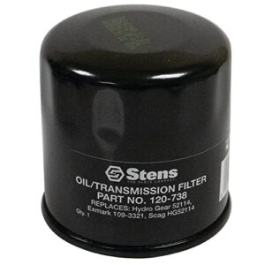 stens new transmission filter 120-738 compatible with ferris is600z, is700z and ccw series, exmark phazer and quest 5101026x1, 5101026x10, 5103382, 21545100, 063-1050-00, 109-3321, hg52114