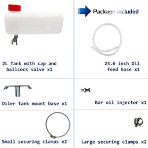 PLAIRC Auxiliary Oiler Kit - Working With Chainsaw Milling Attachment, Chainsaw Mill Winch Kit ,Slabbing Ripping Sawmill,Chain Saw Milling Is The Perfect Combination