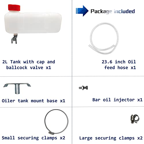 PLAIRC Auxiliary Oiler Kit - Working With Chainsaw Milling Attachment, Chainsaw Mill Winch Kit ,Slabbing Ripping Sawmill,Chain Saw Milling Is The Perfect Combination