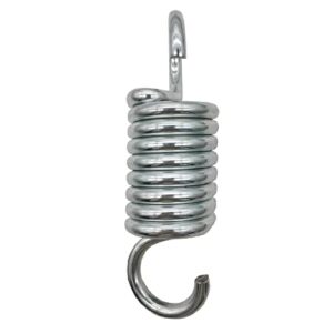 hammock chair hanging swing spring – 700lb capacity hammock spring for hanging basket chairs hammock and porch swings (silver)