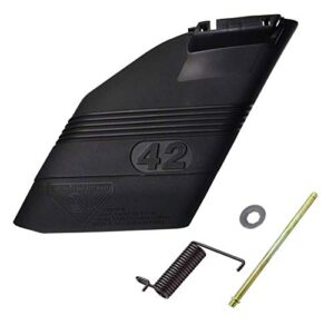 replacement part for craftsman 130968 husqvarna 532130968 poulan 42″ mower deck deflector shield kit with mounting hardware
