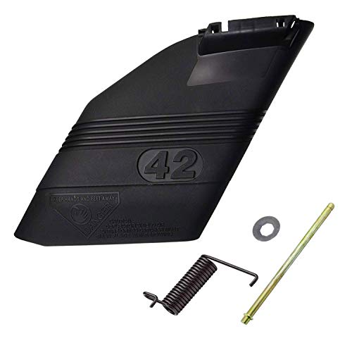 Replacement Part for Craftsman 130968 Husqvarna 532130968 POULAN 42" Mower Deck Deflector Shield kit with Mounting Hardware