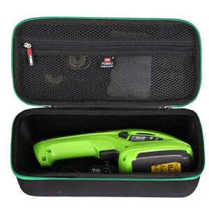 fblfobeli eva hard carrying case compatible with workpro cordless grass shear & shrubbery trimmer 2 in 1 handheld hedge trimmer (case only)