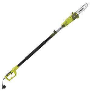 Sun Joe SWJ803E 10 inch 8.0 Amp Electric Multi-Angle Pole Chain Saw, Green & Joe SJH904E Multi-Angle Telescoping Convertible Electric Pole Hedge Trimmer | 19-Inch 4.5 -Amp