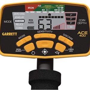 Garrett ACE 400 Metal Detector with Waterproof Coil Pro-Pointer at and Carry Bag