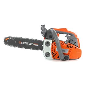 neo-tec 12” top handle gas chainsaw,2-stroke 25.4cc portable chain saws for trees gas powered wood cutting