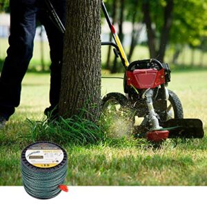 A ANLEOLIFE 3-Pound Heavy Duty Twisted .095-inch-by-1181-ft Dual Core String Spiral Trimmer Line Spool,with Bonus Line Cutter