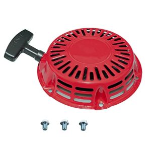 ruma recoil starter compatible with honda gx340 gx390 gx420 gx610 gx620 harbor freight predator 420cc engine