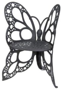 flower house fhbc205 butterfly chair, black