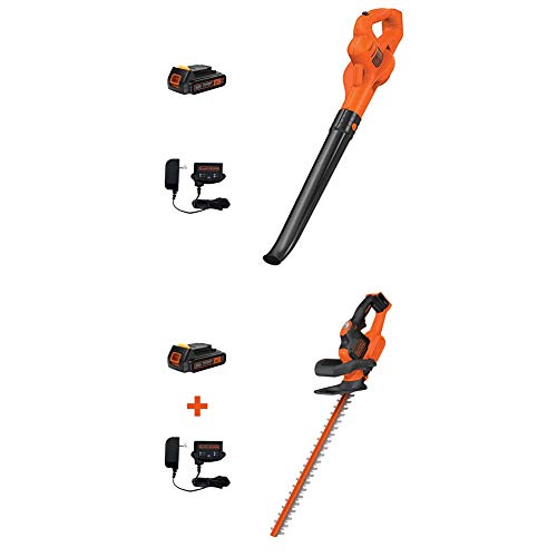 BLACK+DECKER LSW221 20V MAX Lithium Cordless Sweeper and hedge trimmer