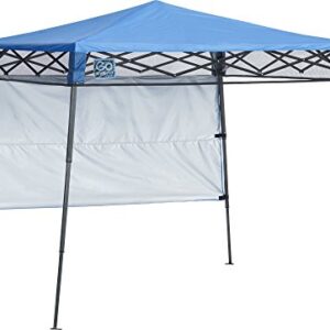 Quik Shade Go Hybrid 6' x 6' Sun Protection Pop-Up Compact and Lightweight 7' x 7' Base Slant Leg Backpack Canopy