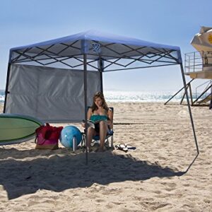 Quik Shade Go Hybrid 6' x 6' Sun Protection Pop-Up Compact and Lightweight 7' x 7' Base Slant Leg Backpack Canopy