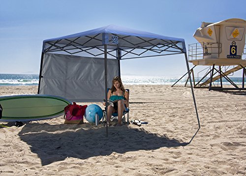 Quik Shade Go Hybrid 6' x 6' Sun Protection Pop-Up Compact and Lightweight 7' x 7' Base Slant Leg Backpack Canopy