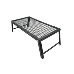 DOUBAO Portable Outdoor Foldable Fishing Table Camping Outdoor Table Collapsible People Iron Picnic Table Net for Family Barbecue