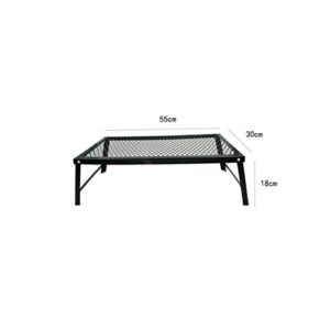 DOUBAO Portable Outdoor Foldable Fishing Table Camping Outdoor Table Collapsible People Iron Picnic Table Net for Family Barbecue