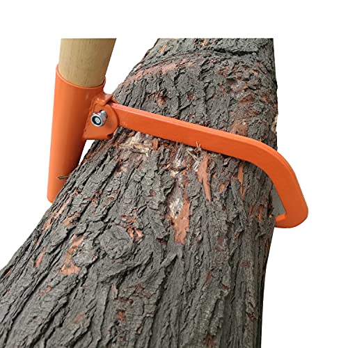 Log Peavy - Cant Hook - Peavey Point - 49" Logging Tool Log Roller Tool hard Wood Handle - Retractable 16 Inch Opening Felling Log Roller Tool (Log Peavy - 49")