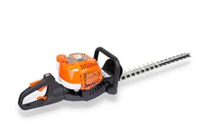 proyama 24-inch 26cc 2 cycle gas powered dual sided hedge trimmer with rotating handle 2-year warranty less weight less fatigue suitable for gardener professional landscaper home user