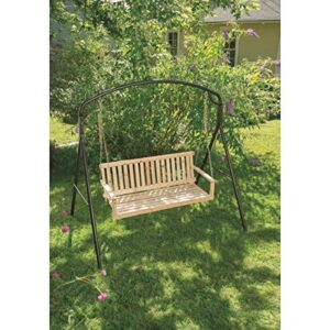 Jack Post Jennings Traditional 4-Foot Swing Seat with Chains in Unfinished hardwood