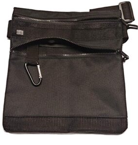 calces365 metal detecting water proof mesh waist pouch, perfect for beach detecting, long 52 inche belt