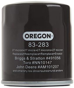 oregon 83-283 oil filter replaces briggs & stratton 491056, kohler 52-050-02-s, black