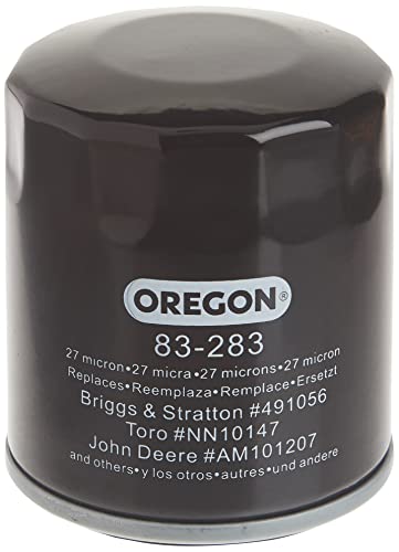 Oregon 83-283 Oil Filter Replaces Briggs & Stratton 491056, Kohler 52-050-02-S, Black