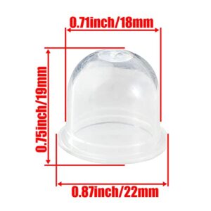 YOFMOO Pack of 3 Primer Bulb Compatible for Chainsaw Trimmers Brushcutter Blower Homelite Echo Ryobi Poulan McCulloch Zama C1Q C1U C1M Series Carburetor 0057004 0058001 12538108660