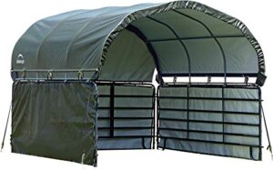 shelterlogic 10′ x 10′ enclosure kit for outdoor corral shelter (corral frame and panels not included)