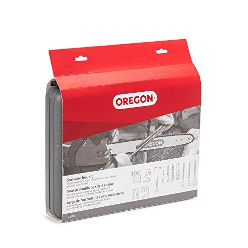 Oregon Chainsaw Chain Sharpening Kit with Hard Case - Contains Files, Handles, Depth Gauge, Stump Vise, Felling Wedge, and More Accessories