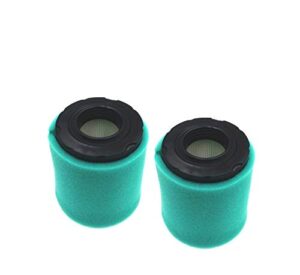 mowfill 2 pack 796032 591583 air filter short type replace briggs stratton 5429k, 591383, 796032 oem air cleaner cartridge with 798911 pre filter fits lawn mower air cleaner element