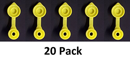 20 Yellow Fuel Gas Can Jug Vent Cap Compatible Chilton Briggs Rotopax Gott Anchor