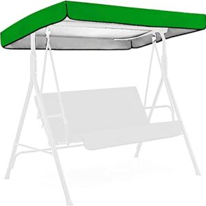 swing canopy cover 3 seater, waterproof uv resistent patio hammock cover swing chair top cover roof sun shade sun for outdoor garden patio 22.6.17 (color : green, size : 190 x 132 x 15cm)