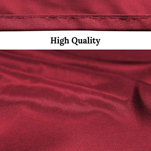 BenefitUSA Double Tiered Replacement Canopy ONLY for 8x5Ft Barbecue Gazebo, Outdoor Grill Shelter Replacement Canopy Top (Burgundy)