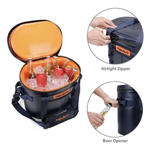 TOURIT Soft Cooler 20 Cans Leak-Proof Soft Pack Cooler Bag Waterproof Insulated Soft Sided Coolers Bag with Cooler for Hiking, Camping, Sports, Picnics, Sea Fishing, Road Beach Trip