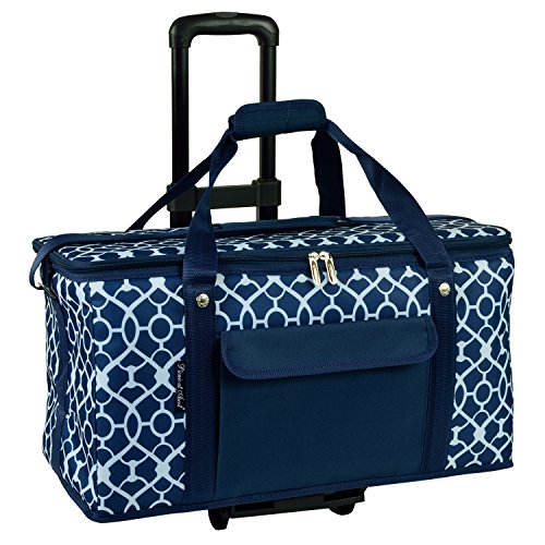 Picnic at Ascot Travel Cooler with Wheels- 64 Can Capacity- Collapsible Leakproof Cooler- Designed & Quality Approved in The USA