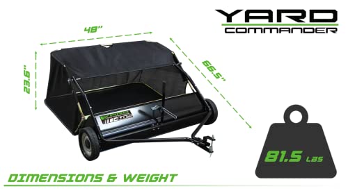 Yard Commander 48" Tow Behind Lawn Sweeper