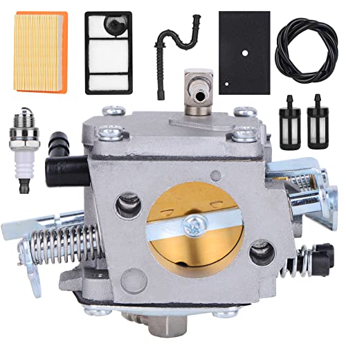 Jtron TS400 Carburetor Carb fit 4223 120 0600 TS 400 Concrete Cut-Off Saw Tillotson HS-274E with Fuel Line Filter Spark Plug