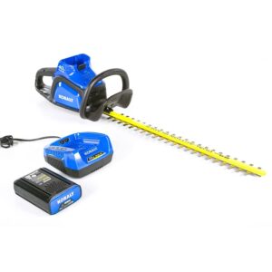 kobalt 40-volt max 24-in dual cordless hedge trimmer (battery included)