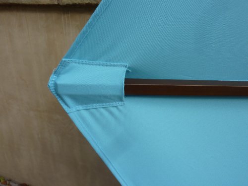 Formosa Covers 9ft Umbrella Replacement Canopy 6 Ribs in Light Blue (Canopy Only)