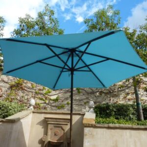 Formosa Covers 9ft Umbrella Replacement Canopy 6 Ribs in Light Blue (Canopy Only)