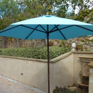 Formosa Covers 9ft Umbrella Replacement Canopy 6 Ribs in Light Blue (Canopy Only)