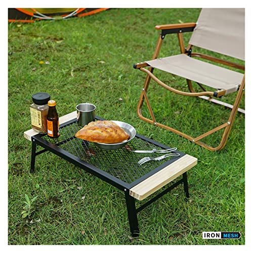 SUNESA Portable Picnic Table Outdoor Folding Net Table Camping Folding Table Portable Traveling Barbecue Car Camping Shelves Foldable Camping Table