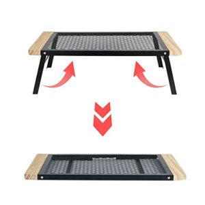 SUNESA Portable Picnic Table Outdoor Folding Net Table Camping Folding Table Portable Traveling Barbecue Car Camping Shelves Foldable Camping Table