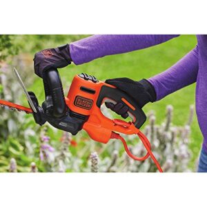 BLACK+DECKER Hedge Trimmer with Sawblade, Electric, 22-Inch (BEHTS400)