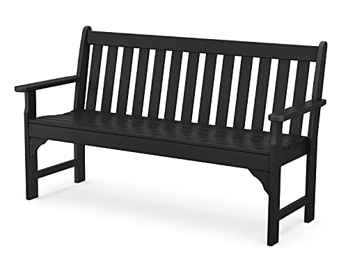 POLYWOOD GNB60BL Vineyard 60" Bench, Black