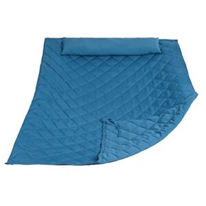 anow outdoor hammock pad and pillow set only, heavy duty hammock pad, blue