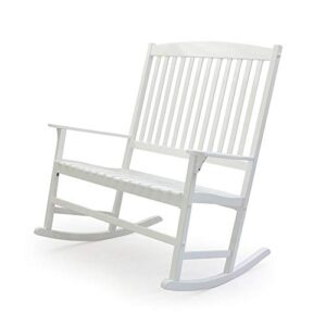 Cambridge Casual Bentley Porch Double Rocker, White