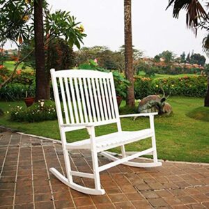 Cambridge Casual Bentley Porch Double Rocker, White