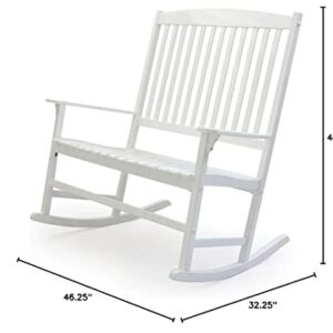 Cambridge Casual Bentley Porch Double Rocker, White