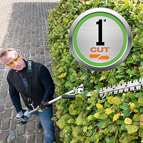 EGO Power+ HTA2000 20-inch Hedge Trimmer Attachment for EGO 56-Volt Lithium-ion Multi Head System & STA1500 15-Inch String Trimmer Attachment for EGO 56-Volt Lithium-ion Power Head System, White